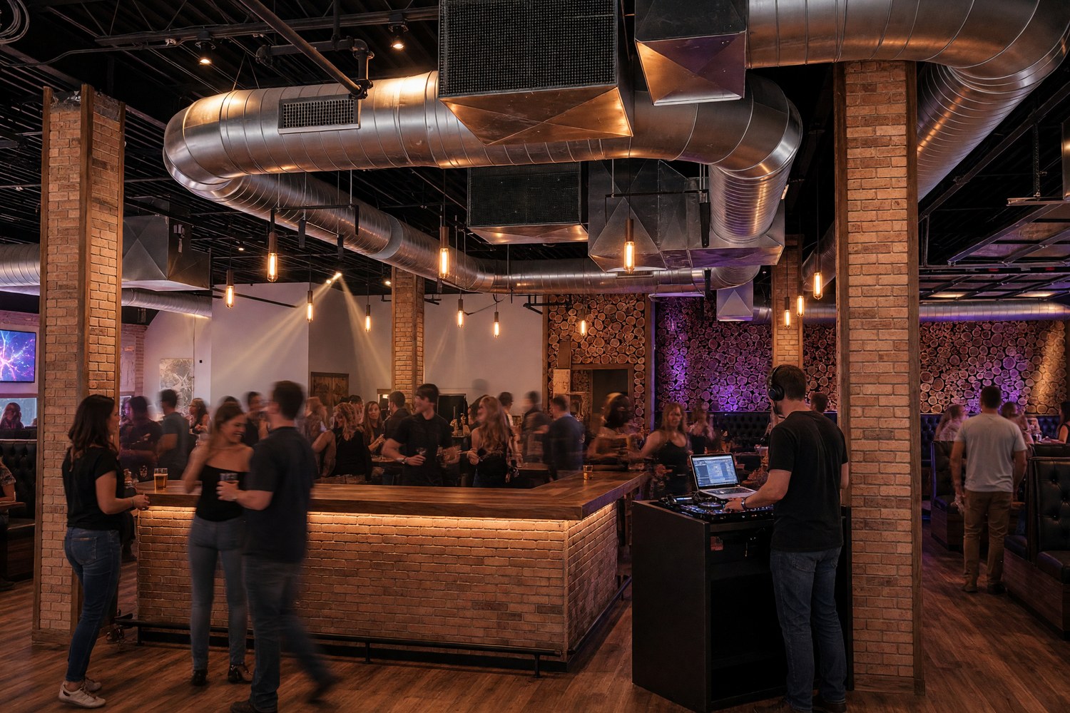 Illustration of a DJ night at The Town Tavern Copley
