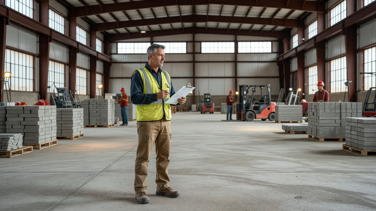 commercial concrete estimate warehouse project manager