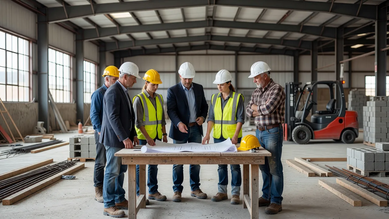 commercial concrete estimating meeting industrial foundation team