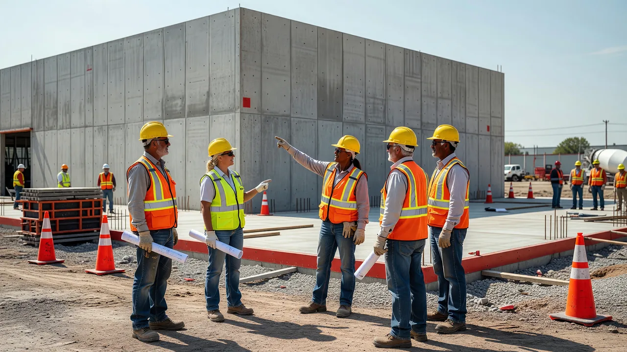 tilt-up concrete construction commercial building professional team