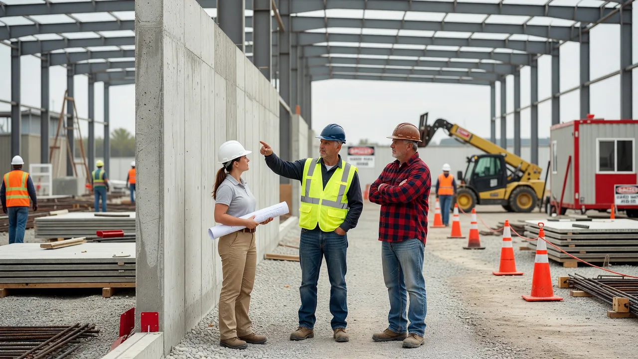 What Is Tilt-Up Concrete Construction? A Buyer's Guide for Commercial Owners team professional environment