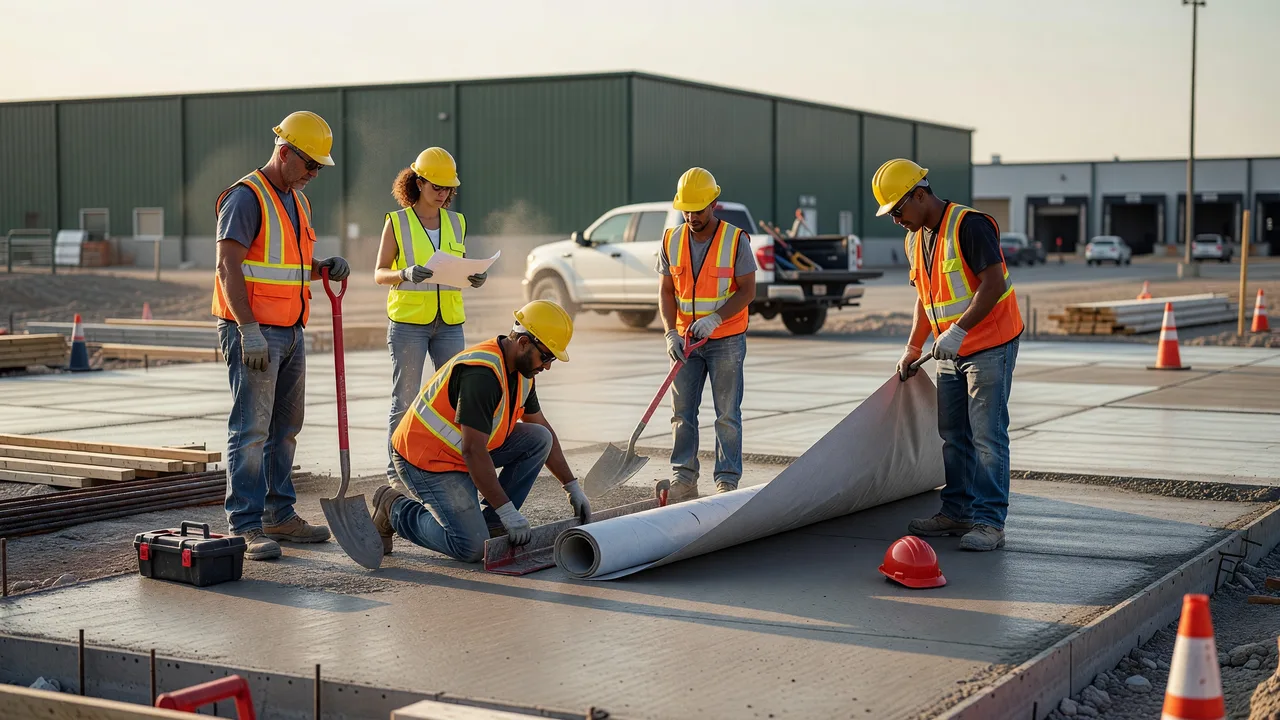 slab on grade vapor barrier commercial concrete professional team