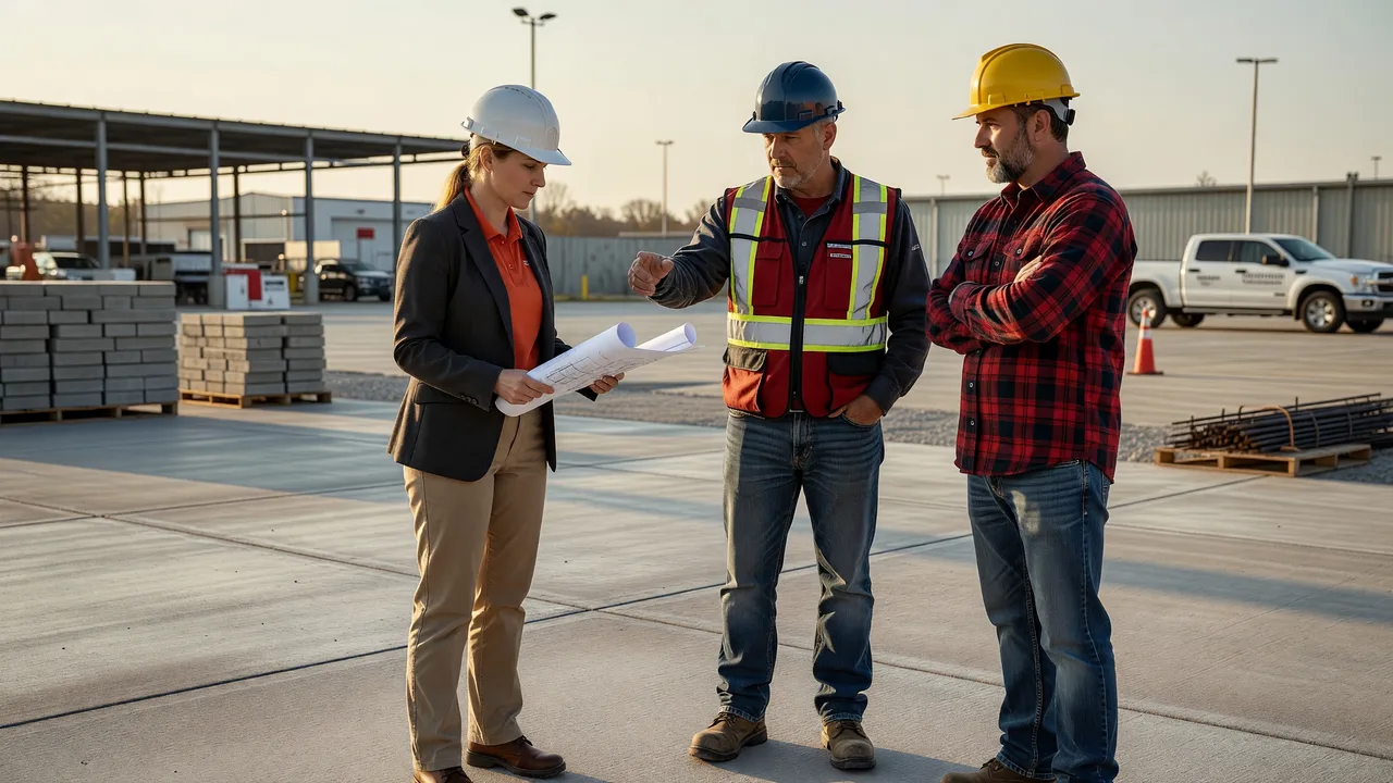 What PSI Concrete Do Commercial Parking Lots Need? team professional environment