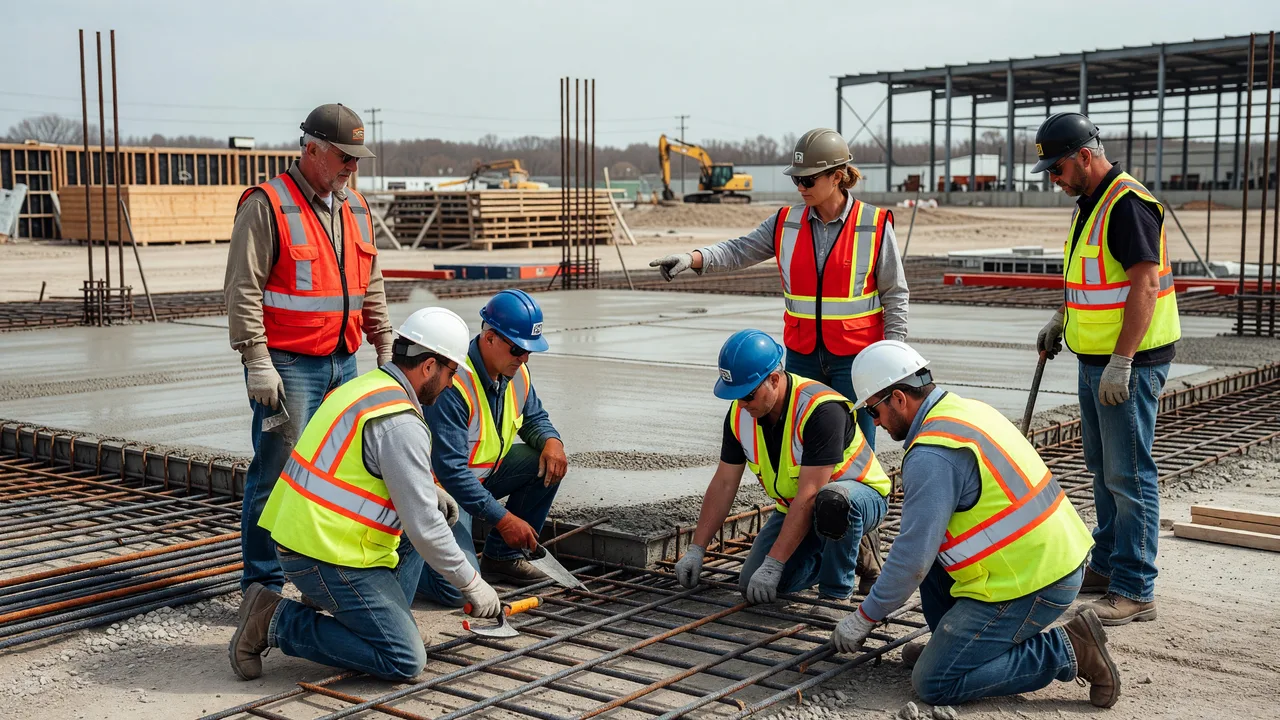 commercial concrete slab reinforcement professional team