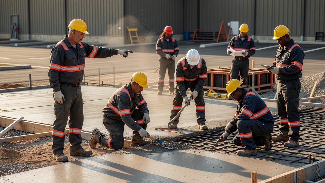 commercial concrete self perform contractor professional team