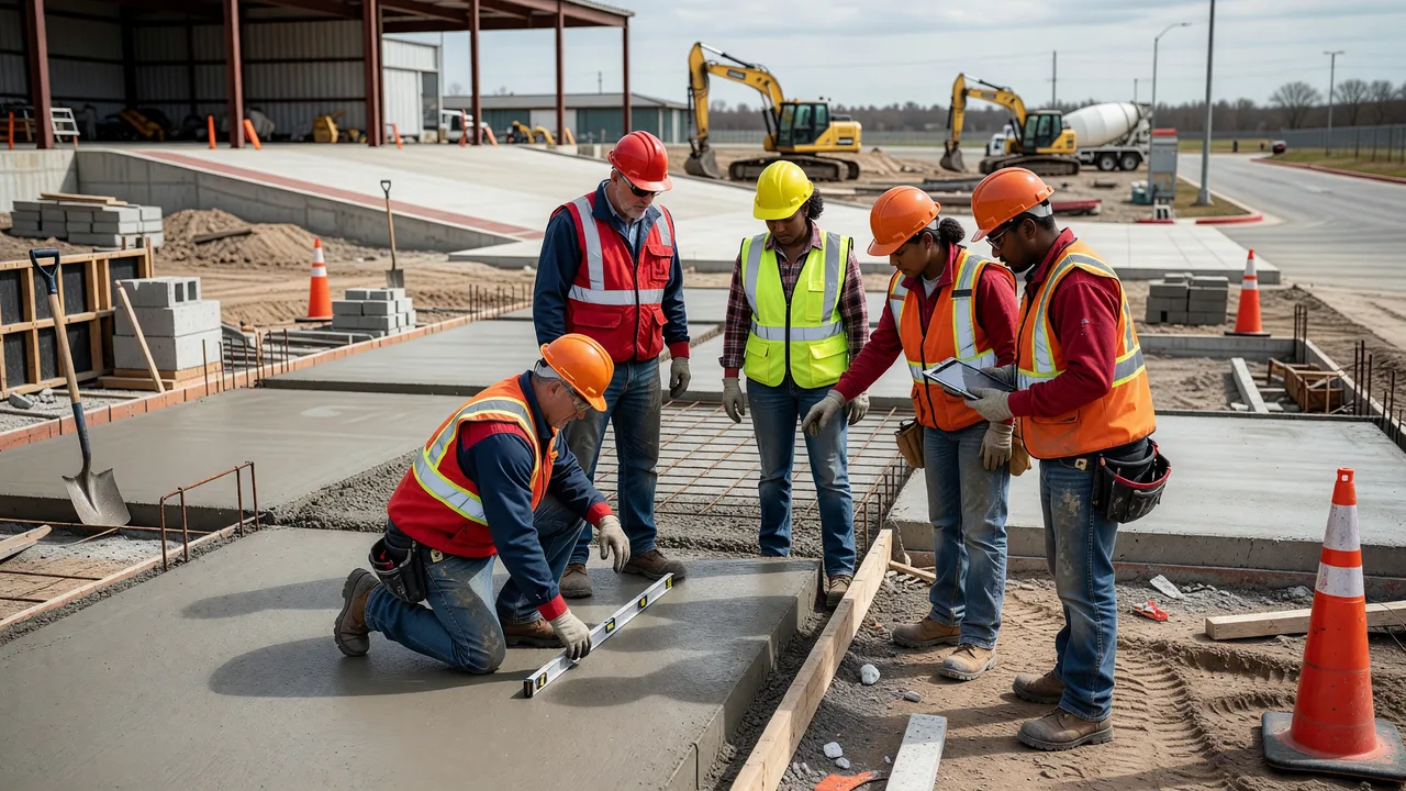 commercial foundation comparison engineering team concrete jobsite