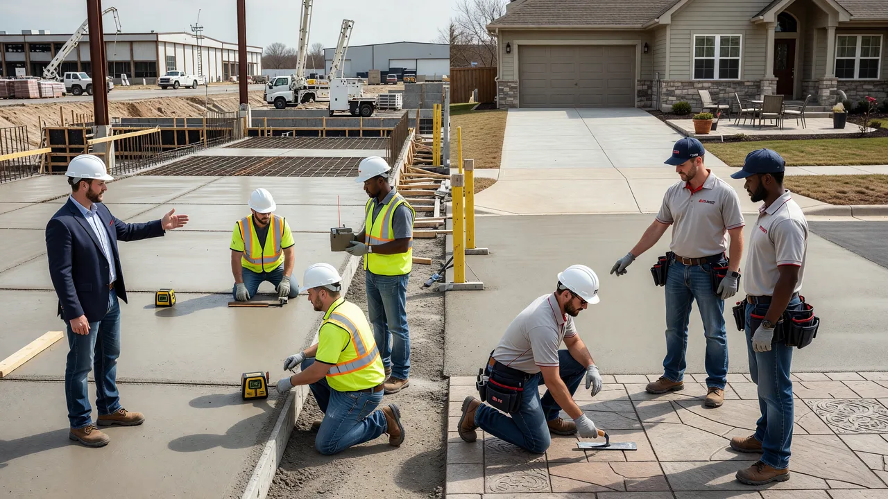Commercial Concrete vs Residential Concrete — Key Differences Explained team professional environment