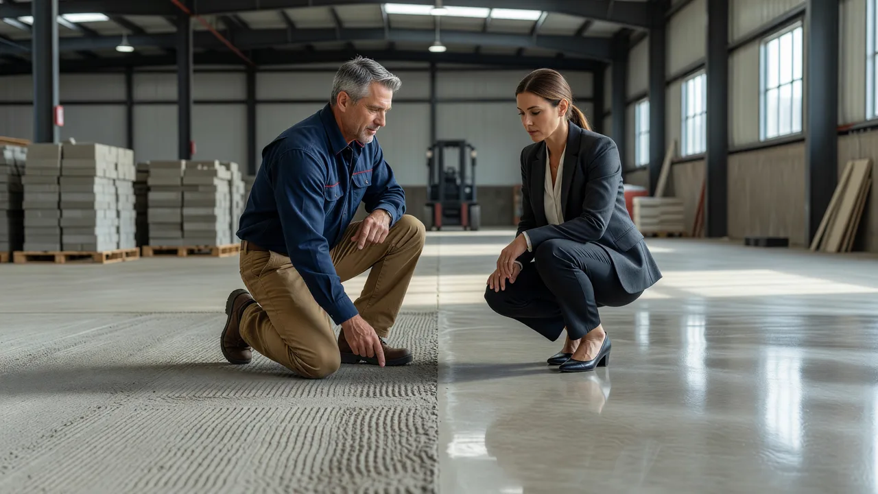 Broom Finish vs Polished Concrete for Commercial Floors expert consultation