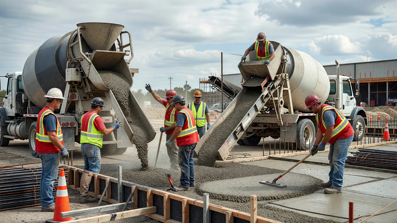 Ready-Mix Delivered Concrete vs Volumetric/On-Site Batched Concrete team professional environment