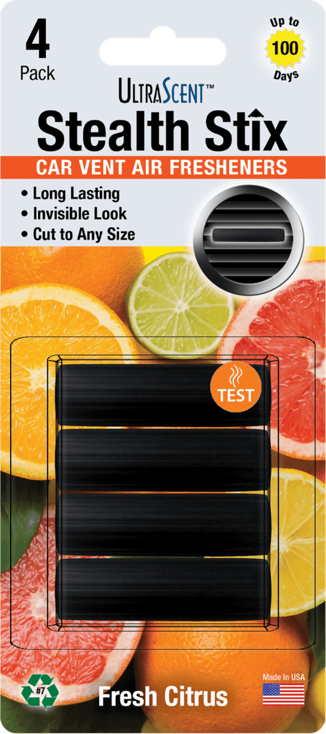 Stealth Stix Fresh Citrus Car Vent Air Freshener | UltraScent